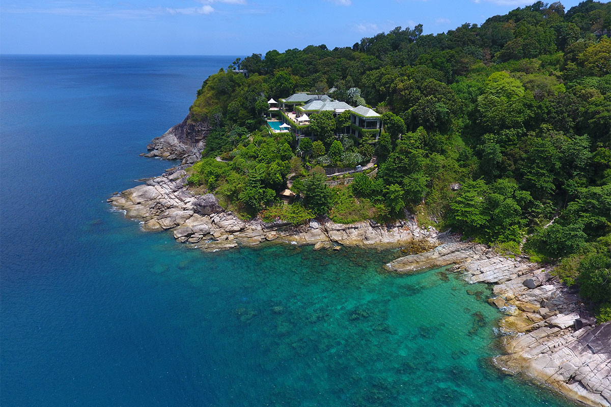 Tauchen Thai Po Felsformationen Kamala Phuket